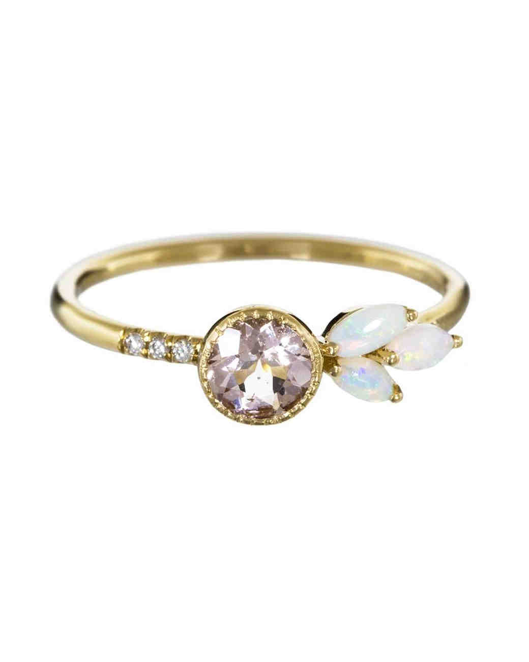 Opal Engagement Rings That Are Oh So Dreamy Martha Weddings Jennie Kwon Opal Engagement Ring