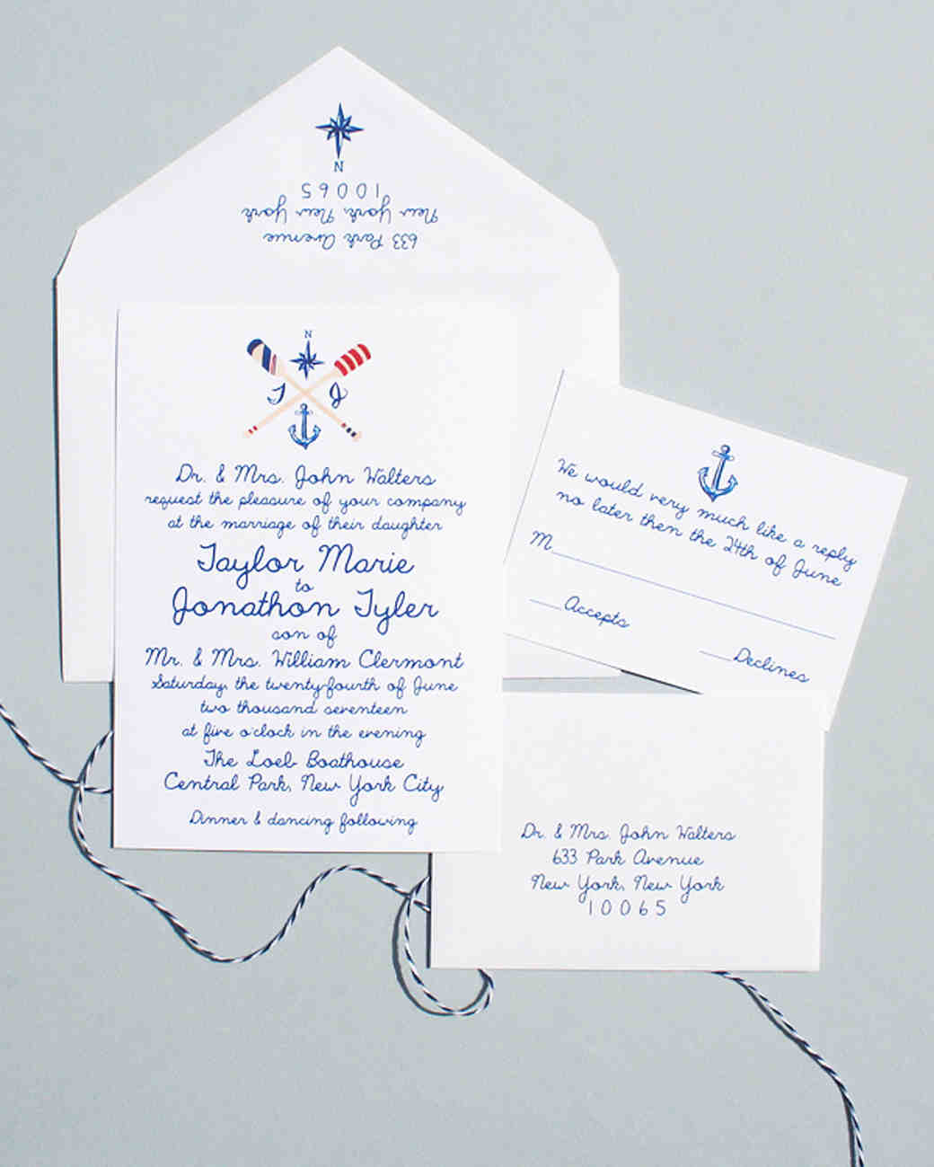 nautical wedding invitations perfect