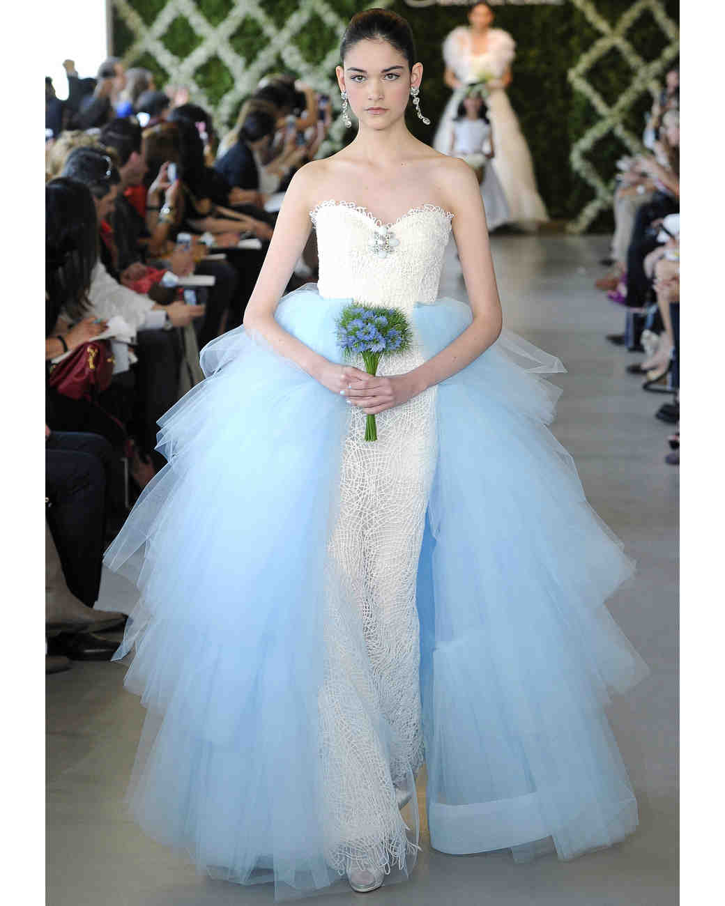Blue Wedding Dresses Spring 2017 Bridal Fashion Week Martha Blue Wedding Dresses Spring 2017 Bridal Fashion Week Martha Weddings