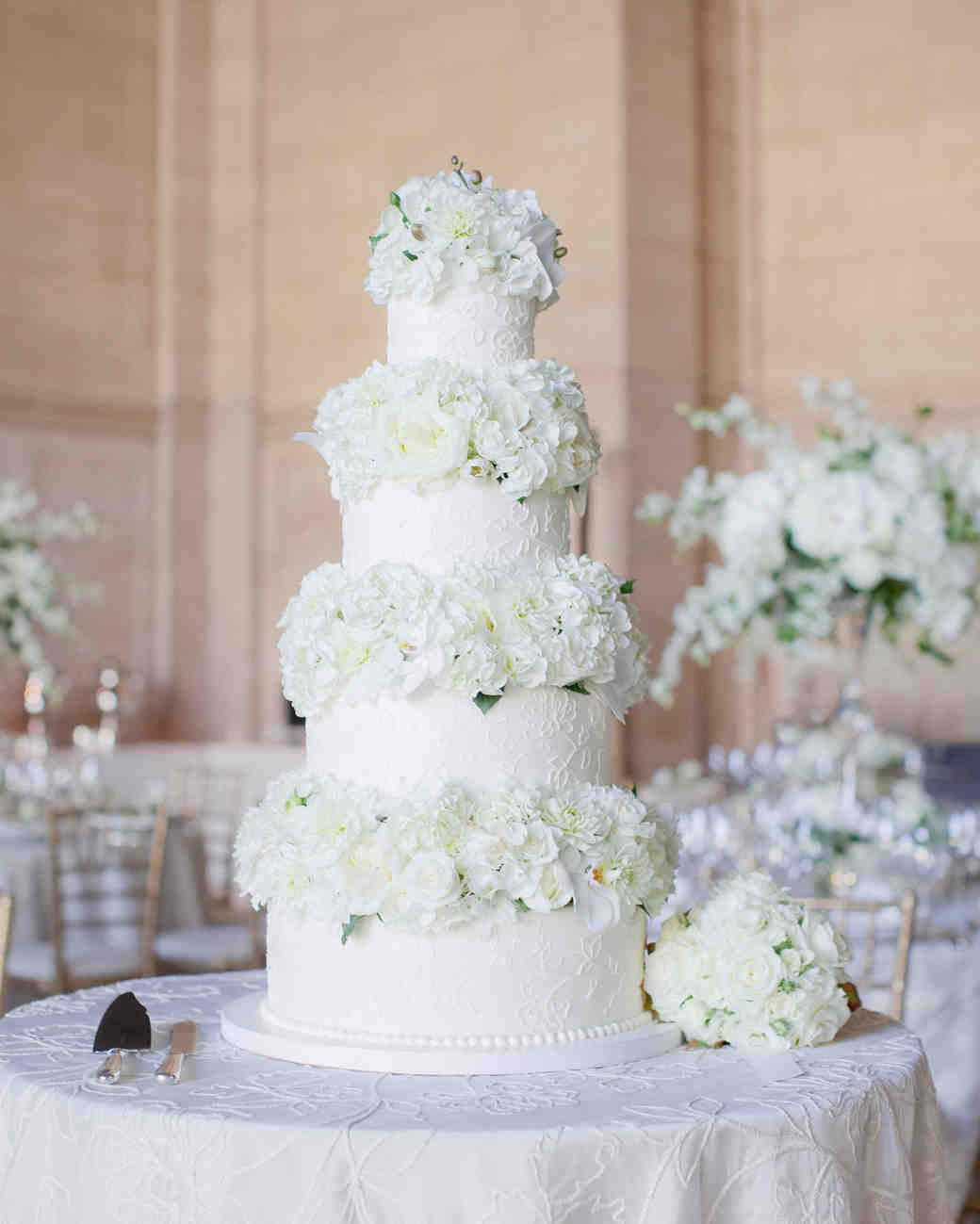 Trending Now Wedding Cakes with Floral Tiers Martha Stewart Weddings