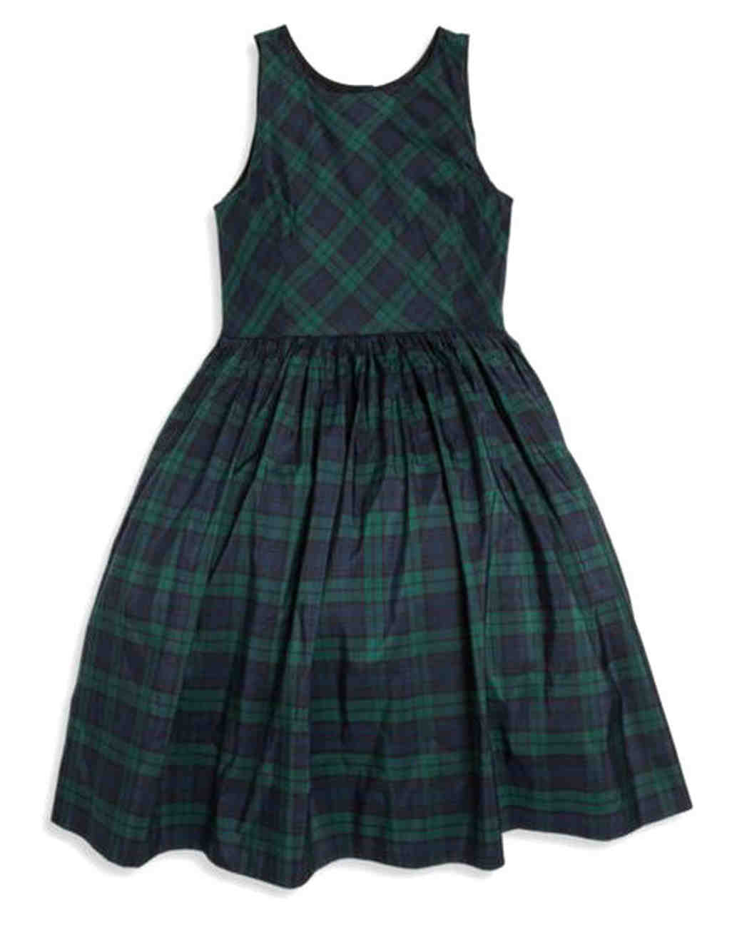 tartan flower girl dress