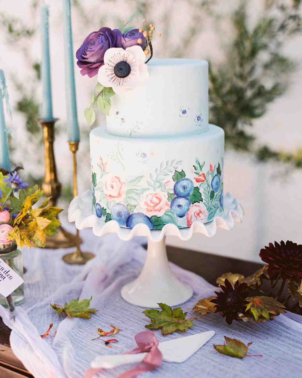 Trending Now Hand Painted Wedding Cakes Martha Stewart Weddings