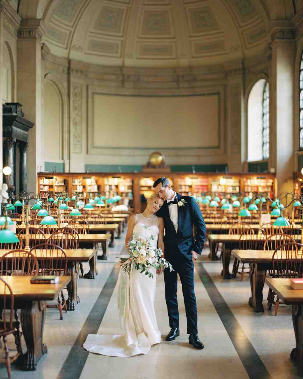 A Clic Boston Public Library Wedding Martha Weddings The Fashions