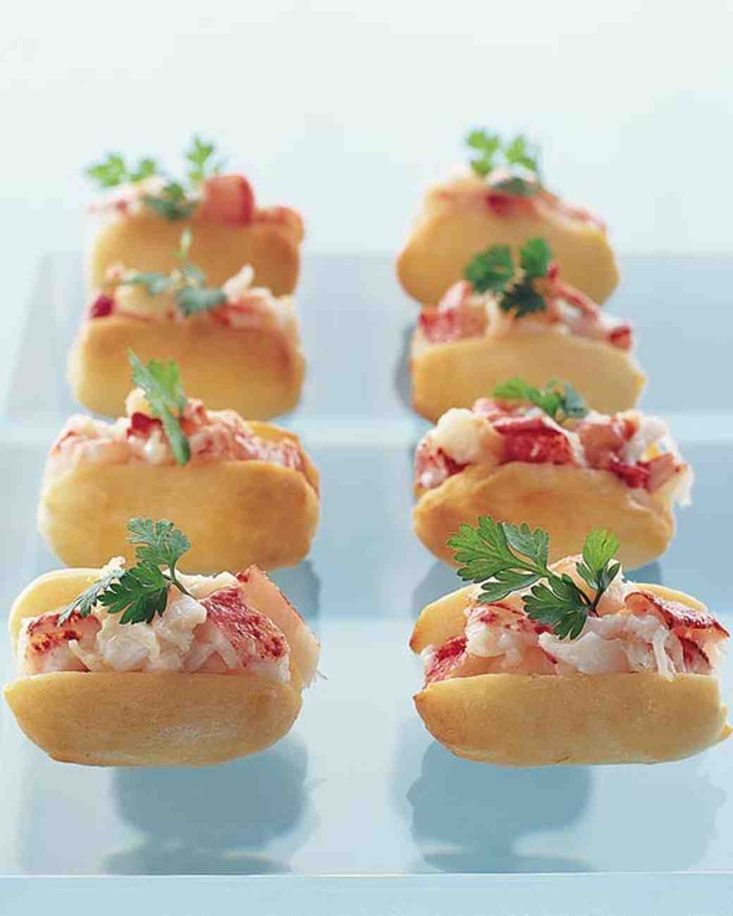 Wedding Tail Hour Recipes Martha Weddings Little Lobster Rolls