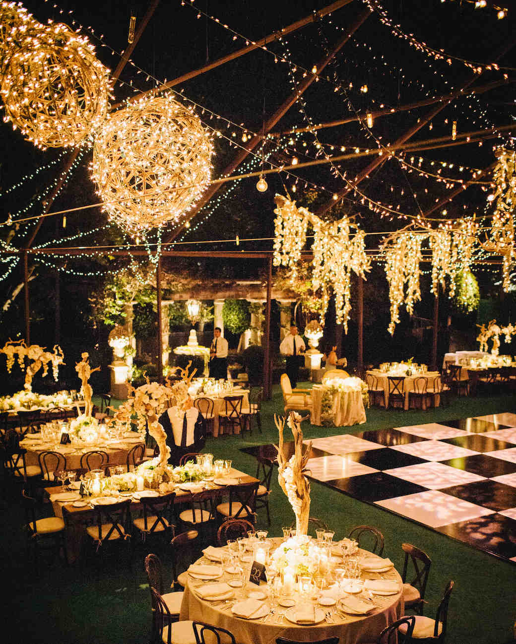 Outdoor Wedding Lighting Ideas from Real Celebrations Martha Stewart Weddings