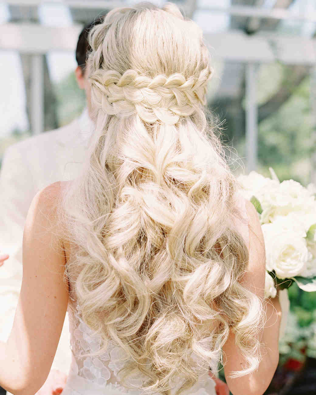 wedding hairstyle with braid