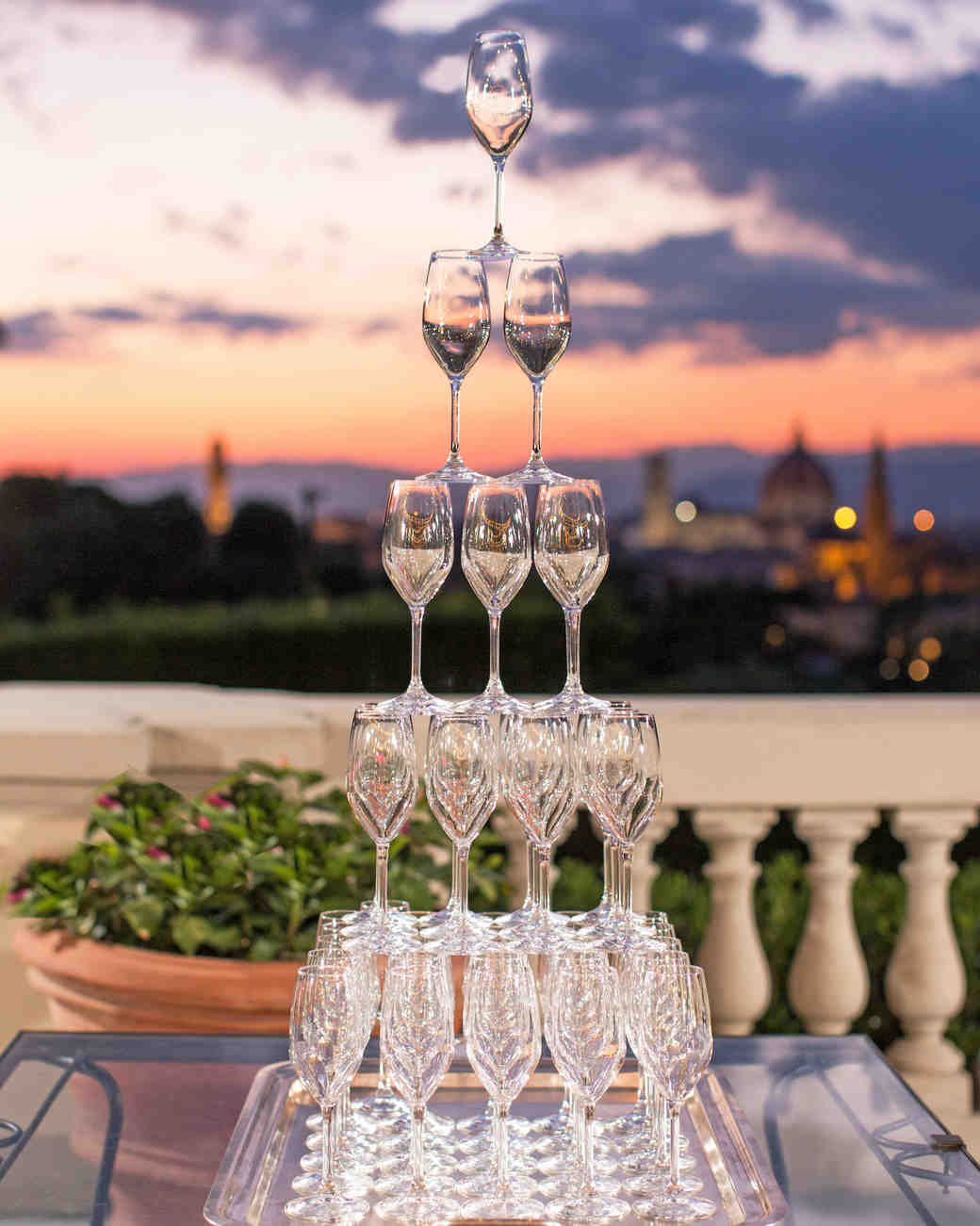 21 Champagne Towers to Copy for Your Own Wedding Reception Martha