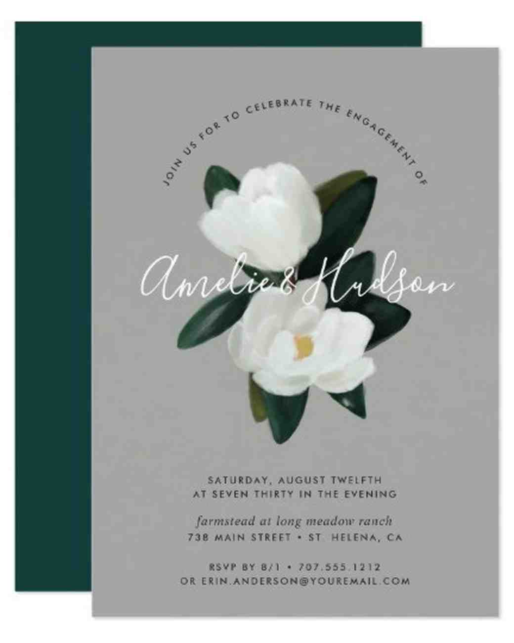 20 Engagement Party Invitations | Martha Stewart Weddings 20 Engagement Party Invitations | Martha Stewart Weddings