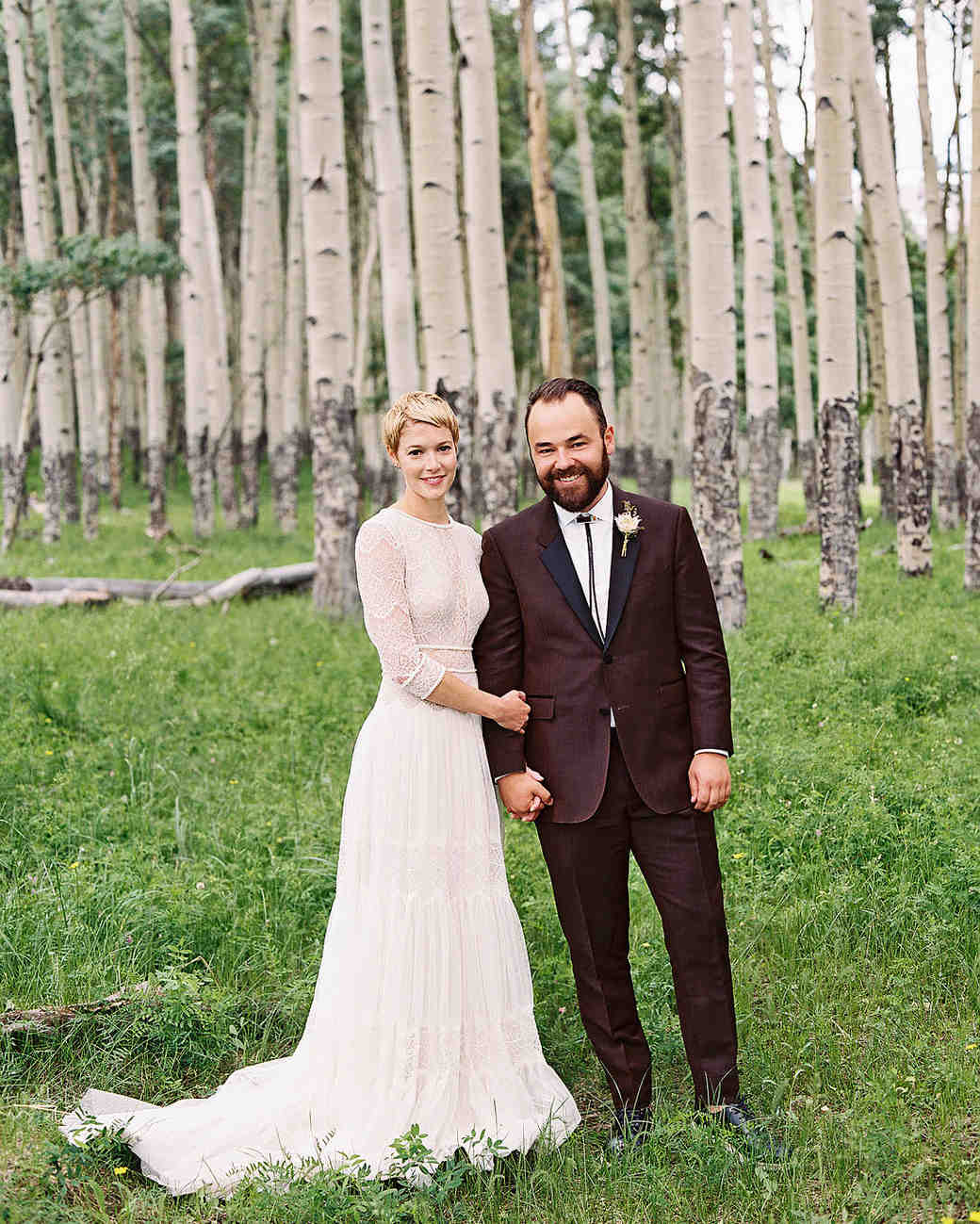 A Bohemian Wedding In Telluride Colorado Martha Weddings Hannah And J D