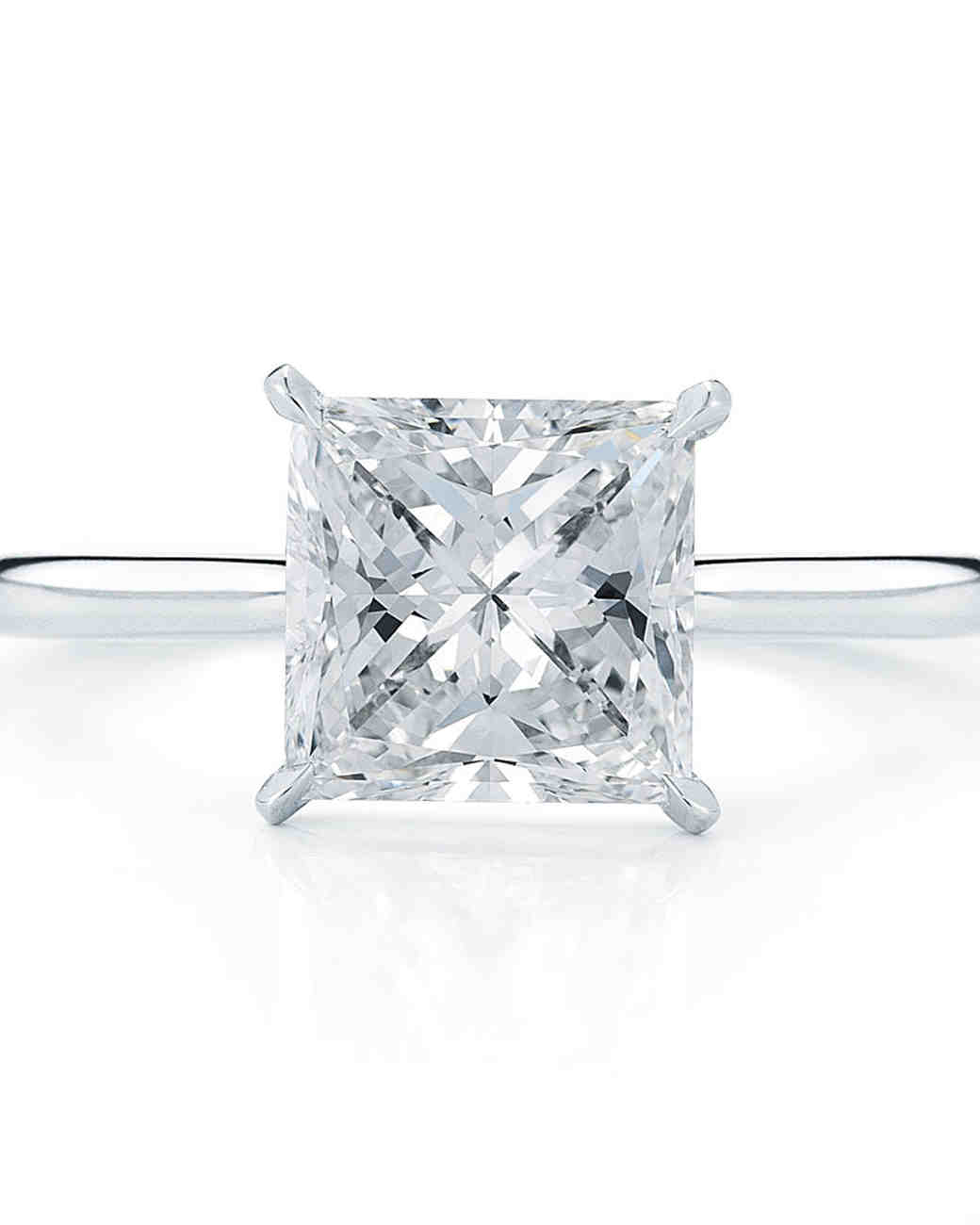 Princess Cut Diamond Engagement Rings Martha Weddings
