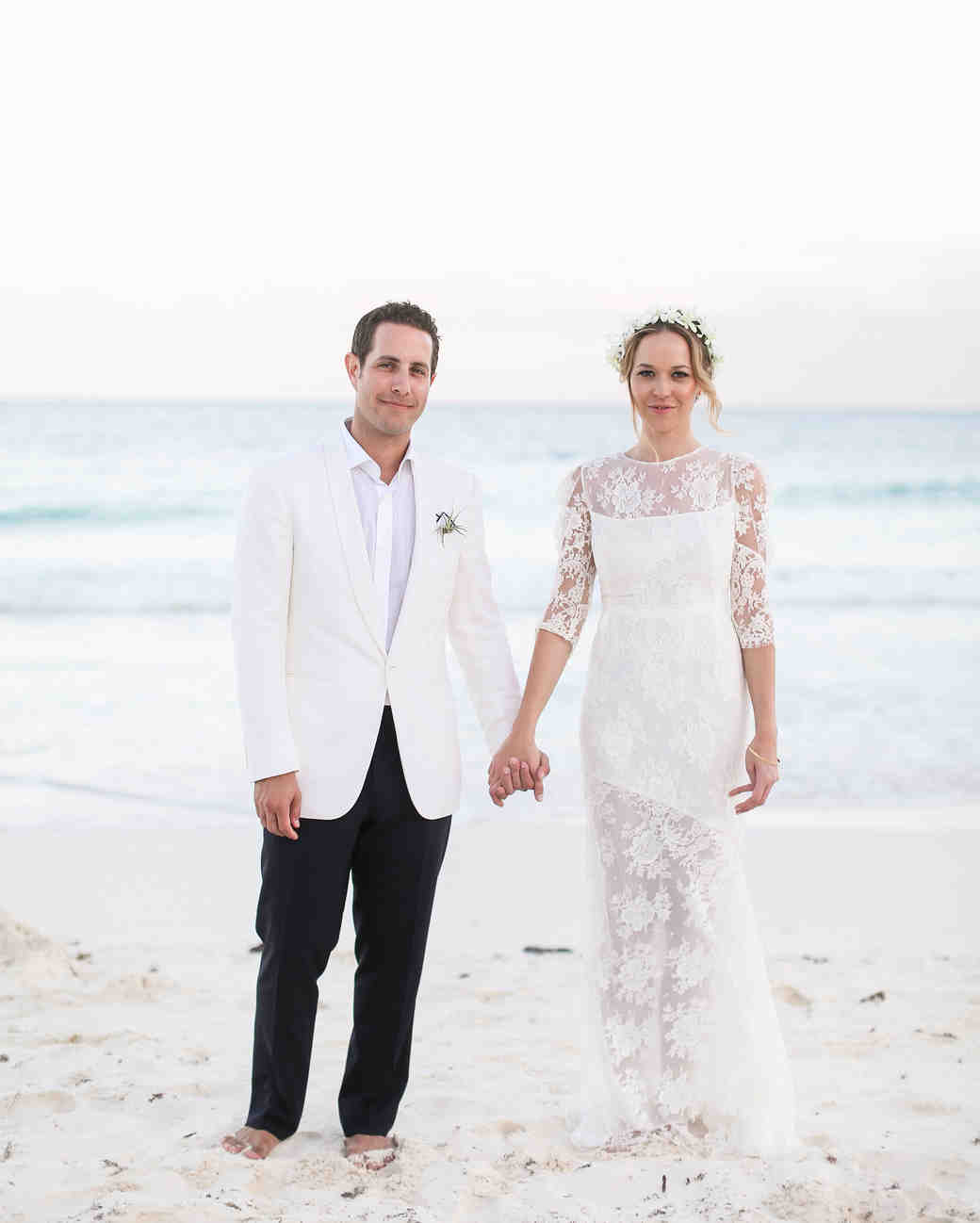 Olivia And Keith S Dia De Los Muertos Beach Wedding Martha Stewart