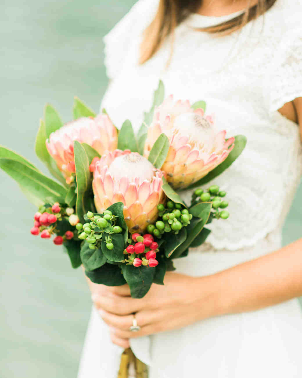 protea bridesmaid bouquets