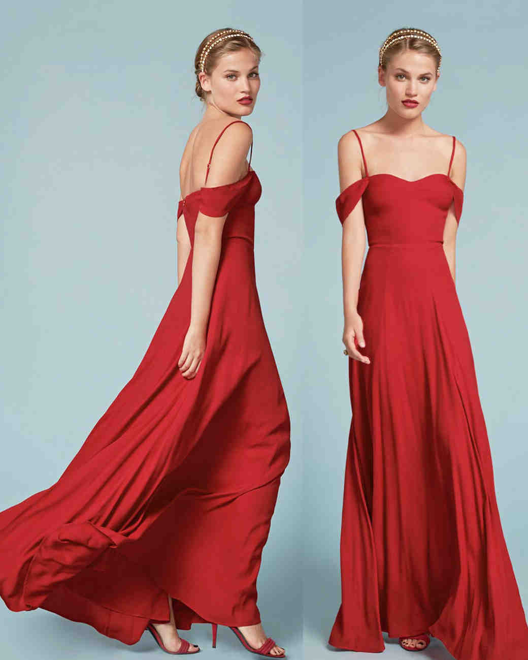 Red Bridesmaid Dresses Martha Weddings