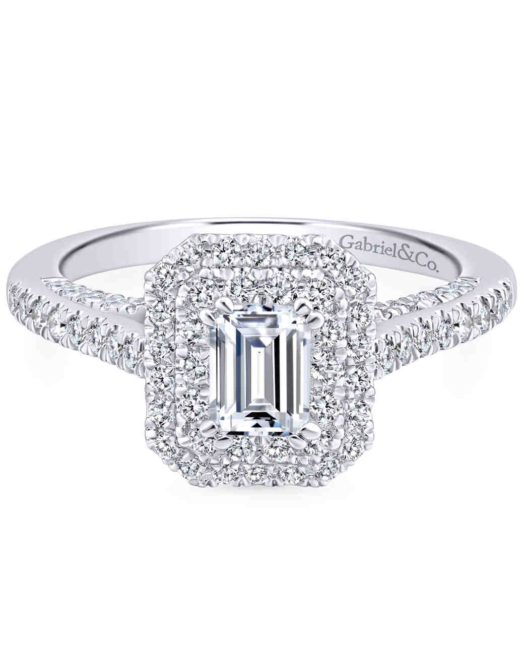 Elegant Emerald Cut Engagement Rings Martha Stewart Weddings