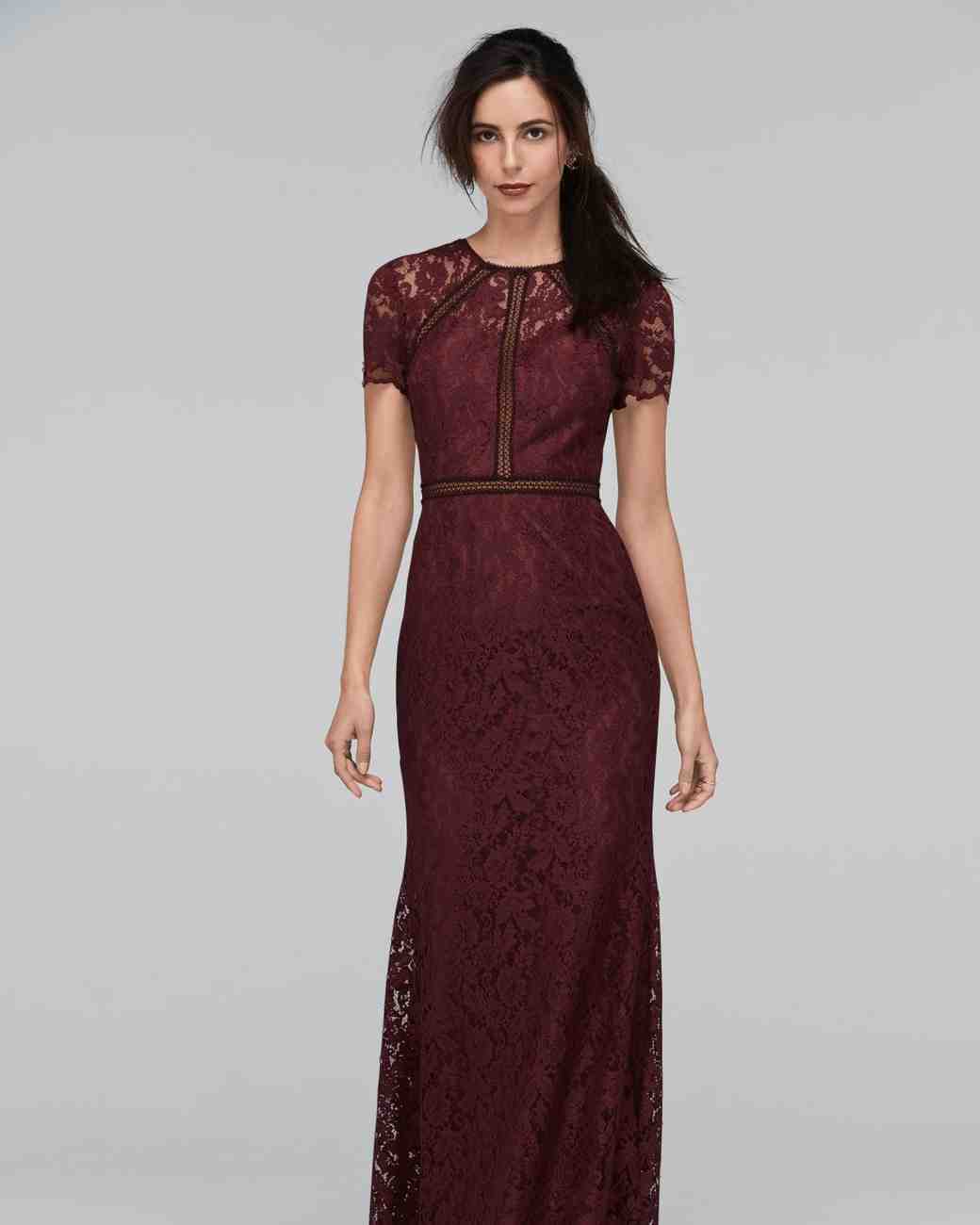 34 Beautiful Lace Bridesmaids Dresses Martha Weddings Lace Bridesmaids Dresses Watters Hudson Dress