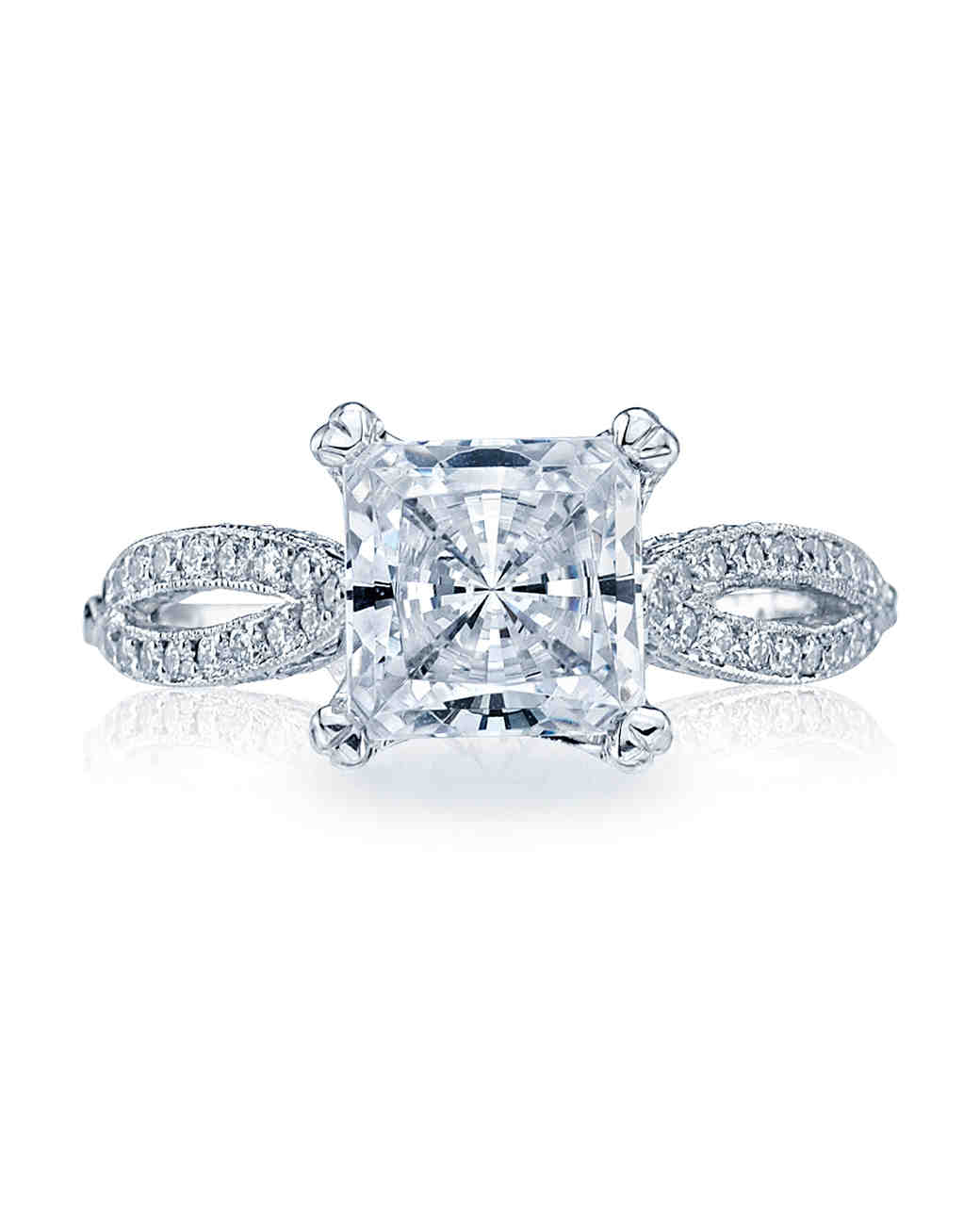  Princess  Cut  Diamond Engagement  Rings  Martha Stewart 