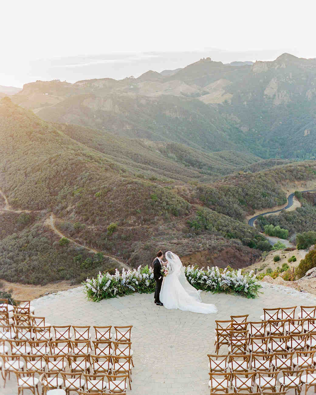 tillie dalton wedding couple enjoying view