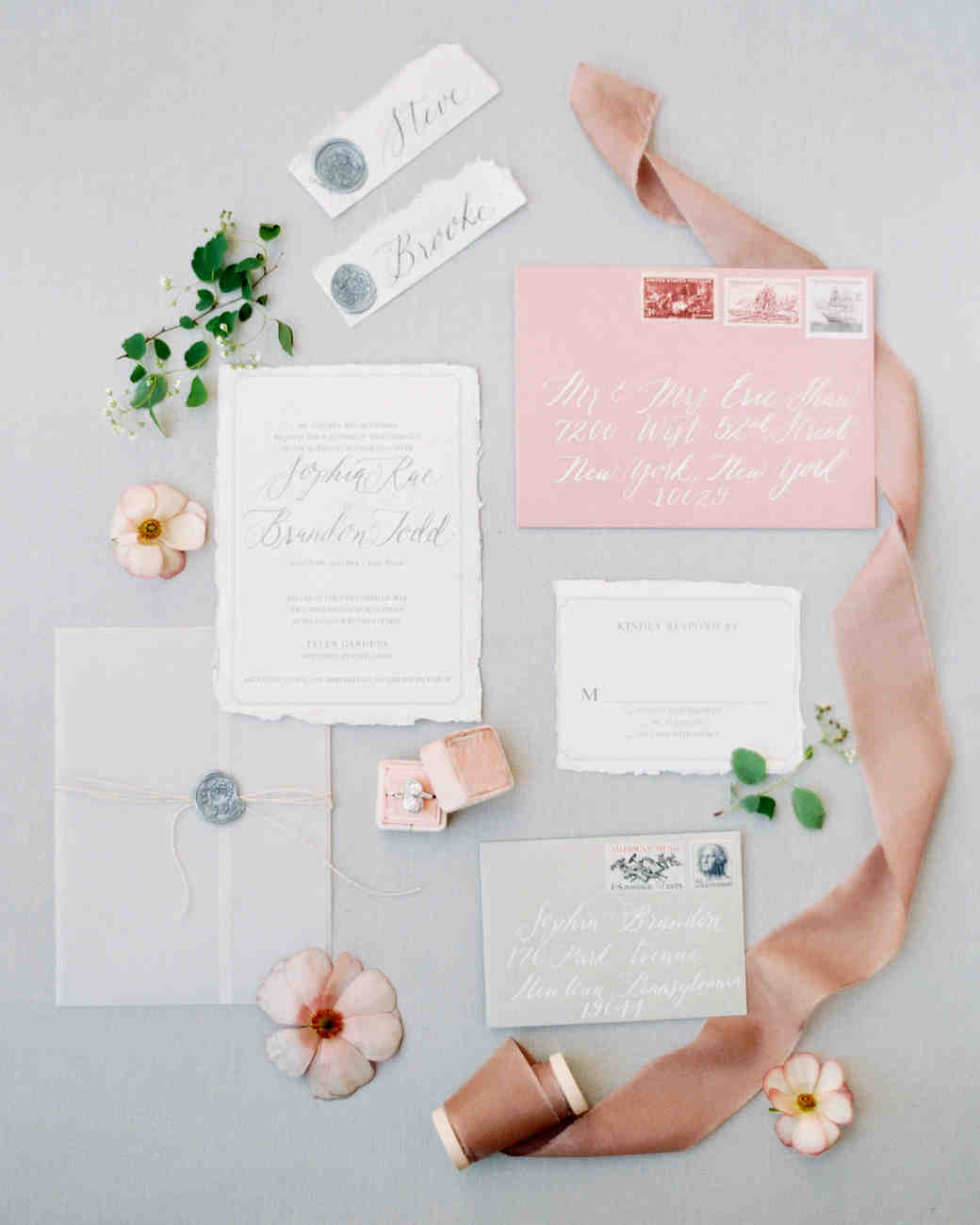 Gorgeous Wedding Invitations With Wax Seals Martha Stewart Weddings