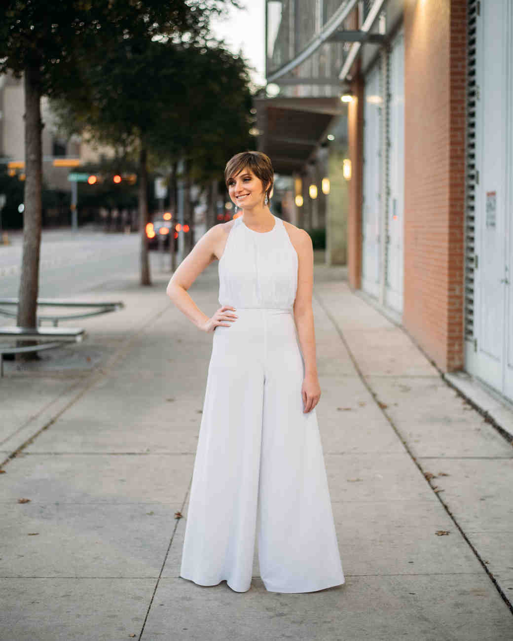 Image of wedding dress jumpsuit