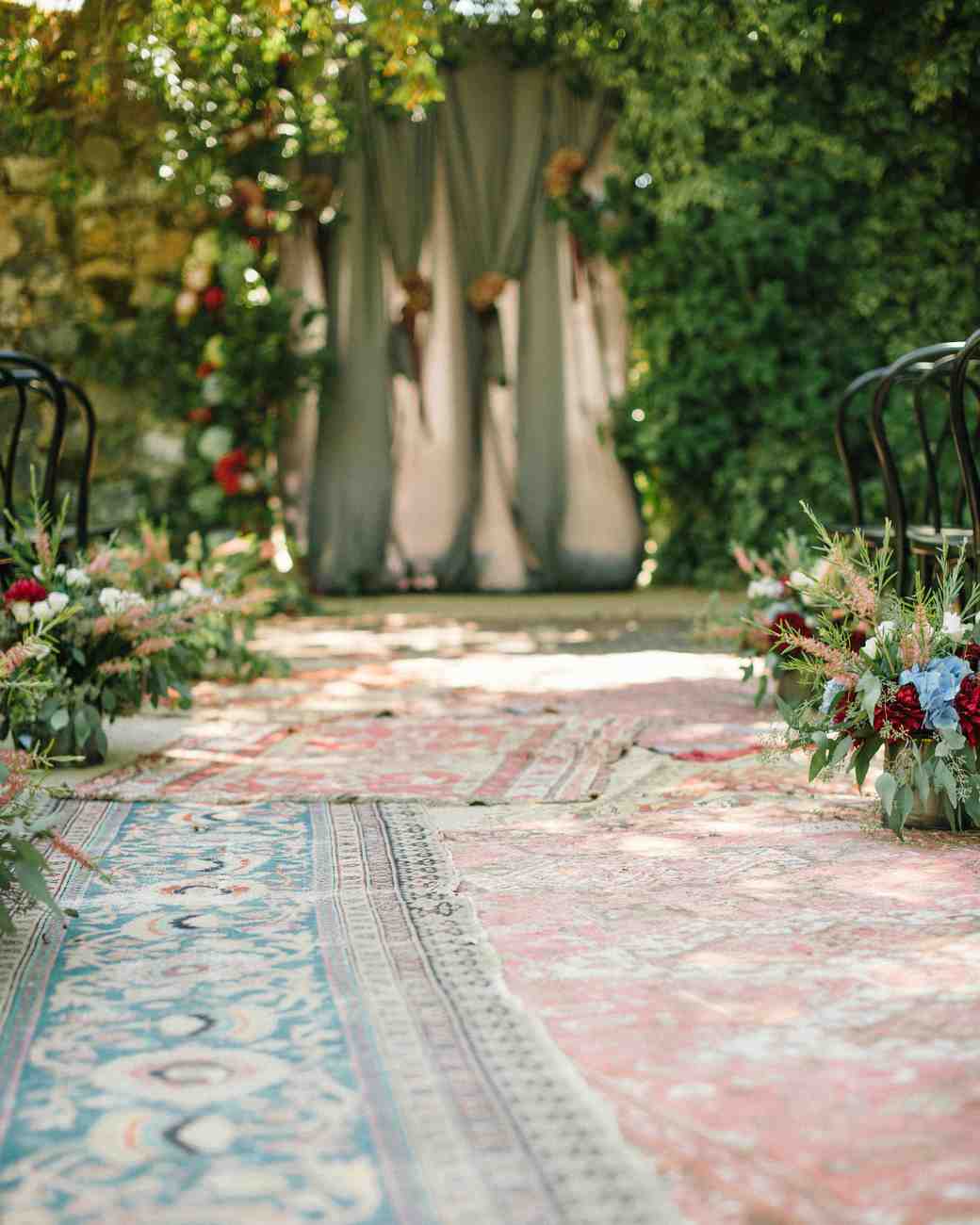 14 Beautiful Ways To Elevate Your Ceremony Aisle Martha Stewart