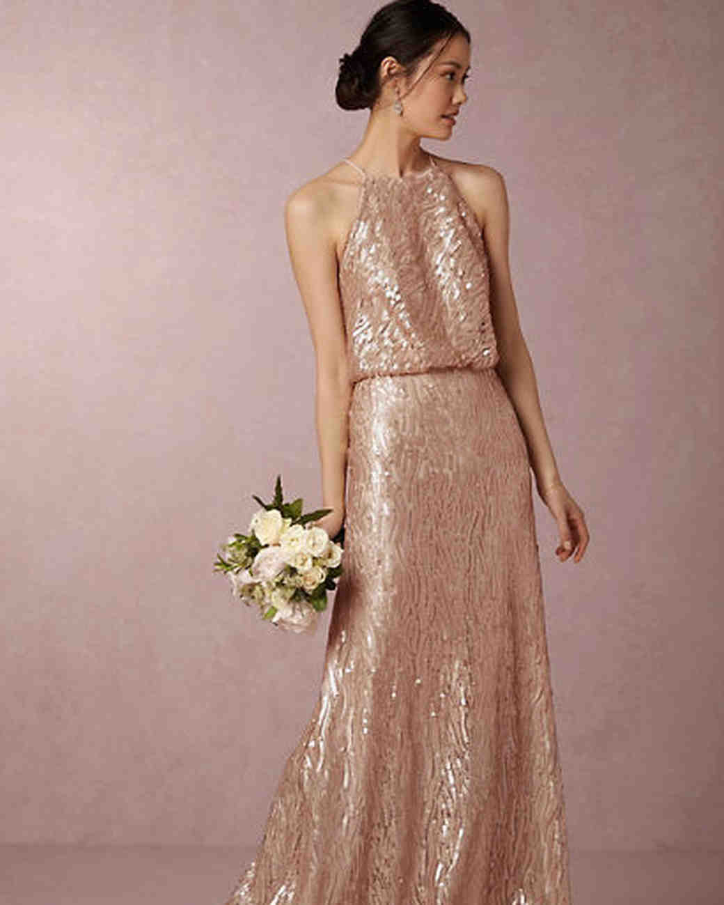 Gold Bridesmaid Dresses Martha Weddings Bridesmaid Dress