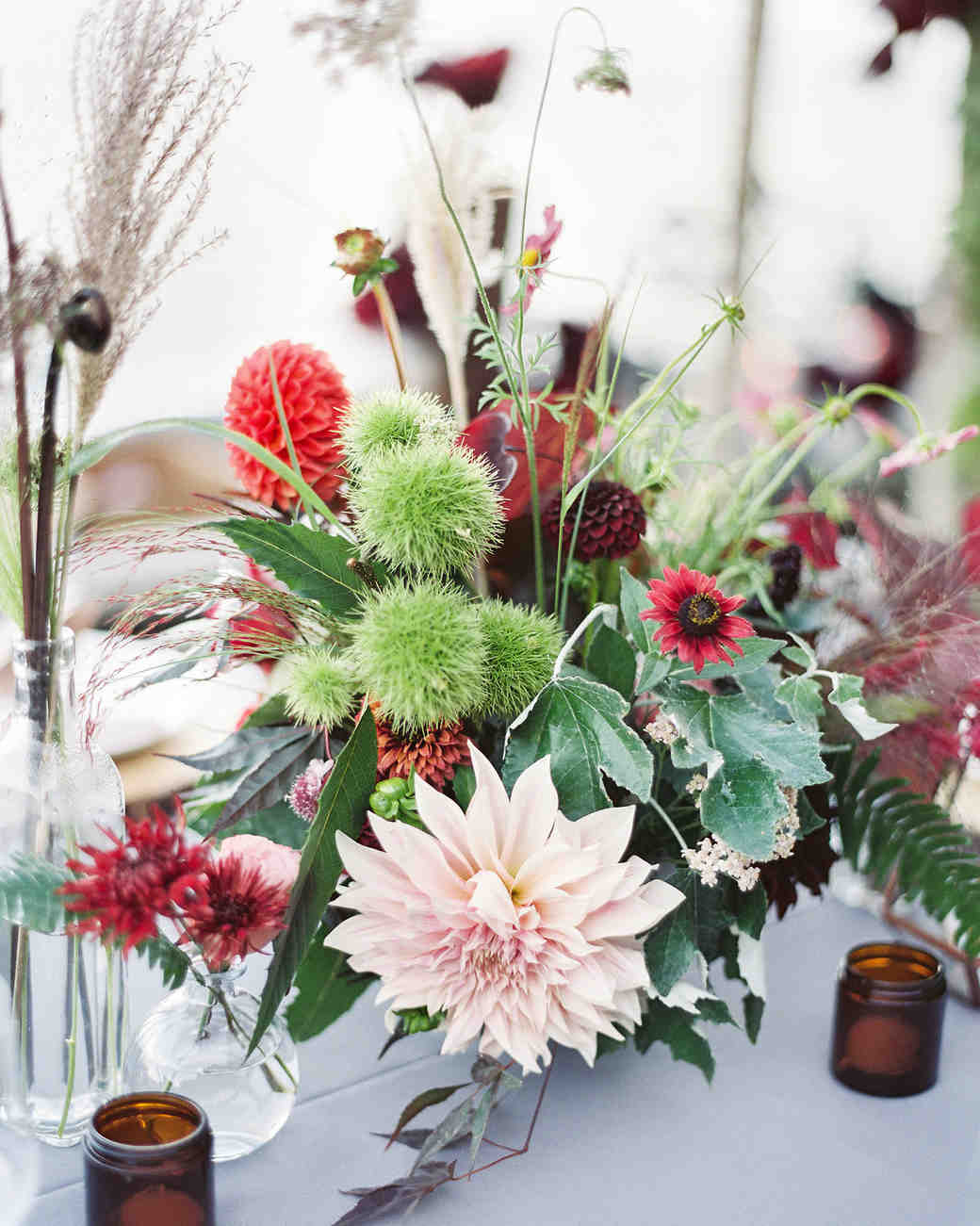 25 Jewel-Toned Wedding Centerpieces Sure to Wow Your Guests | Martha