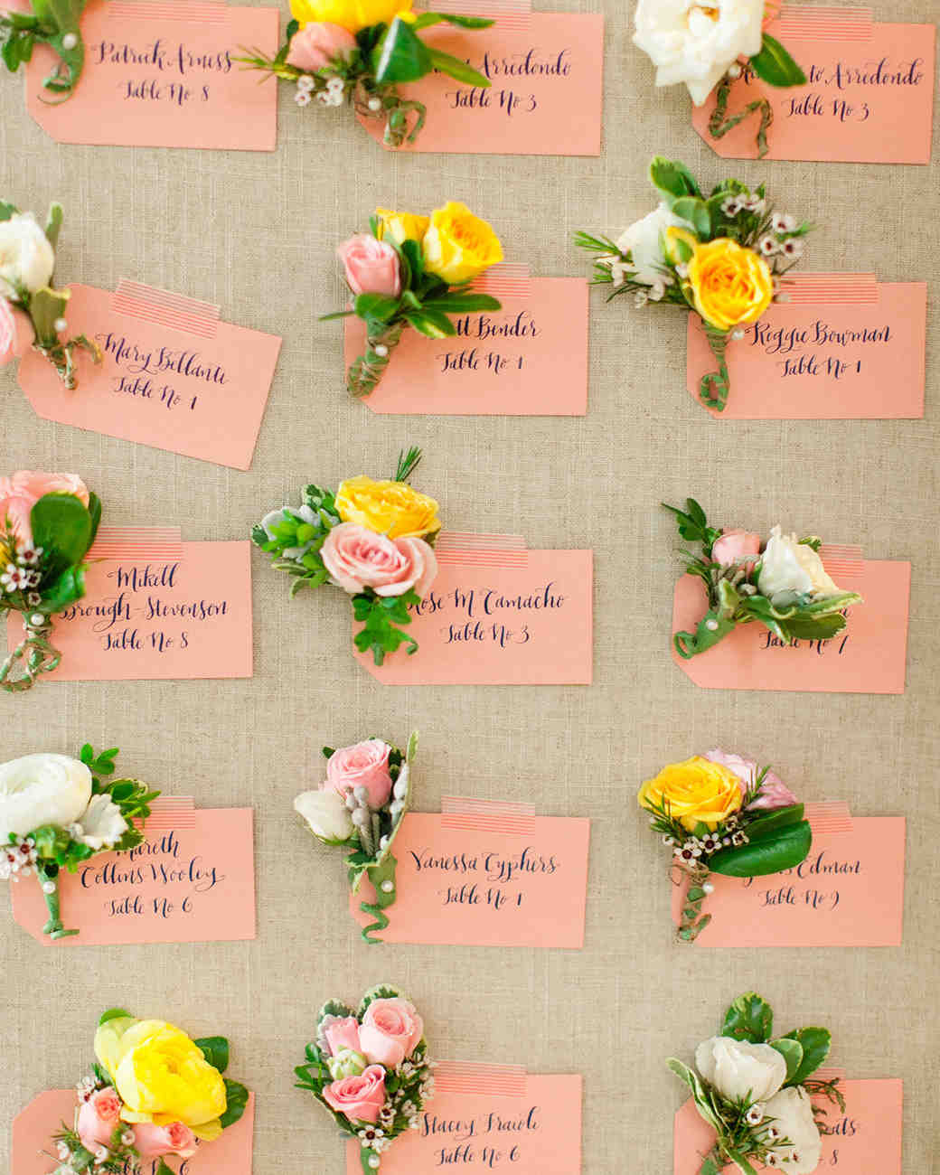 25 Unique Wedding Seating Charts to Guide Guests to Their Tables