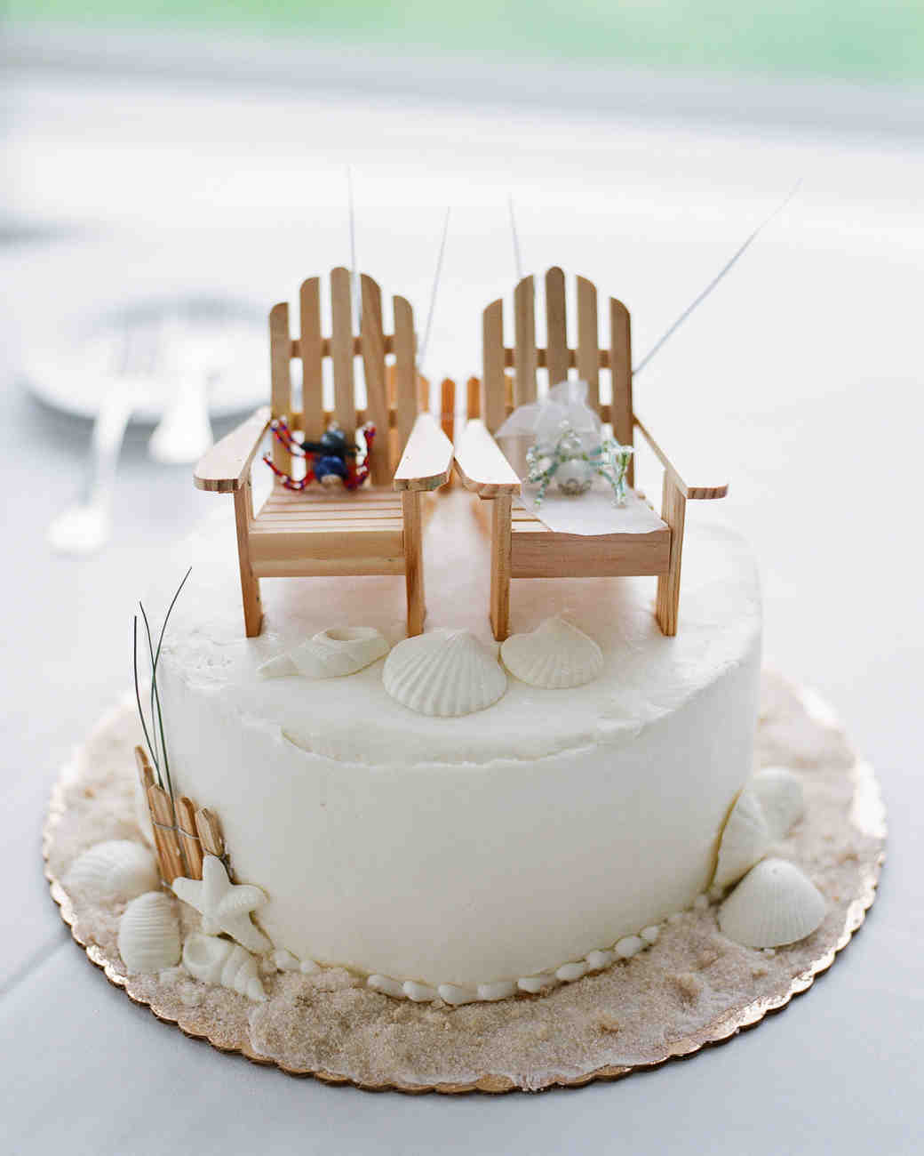 25 Amazing Beach  Wedding  Cakes  Martha Stewart Weddings 