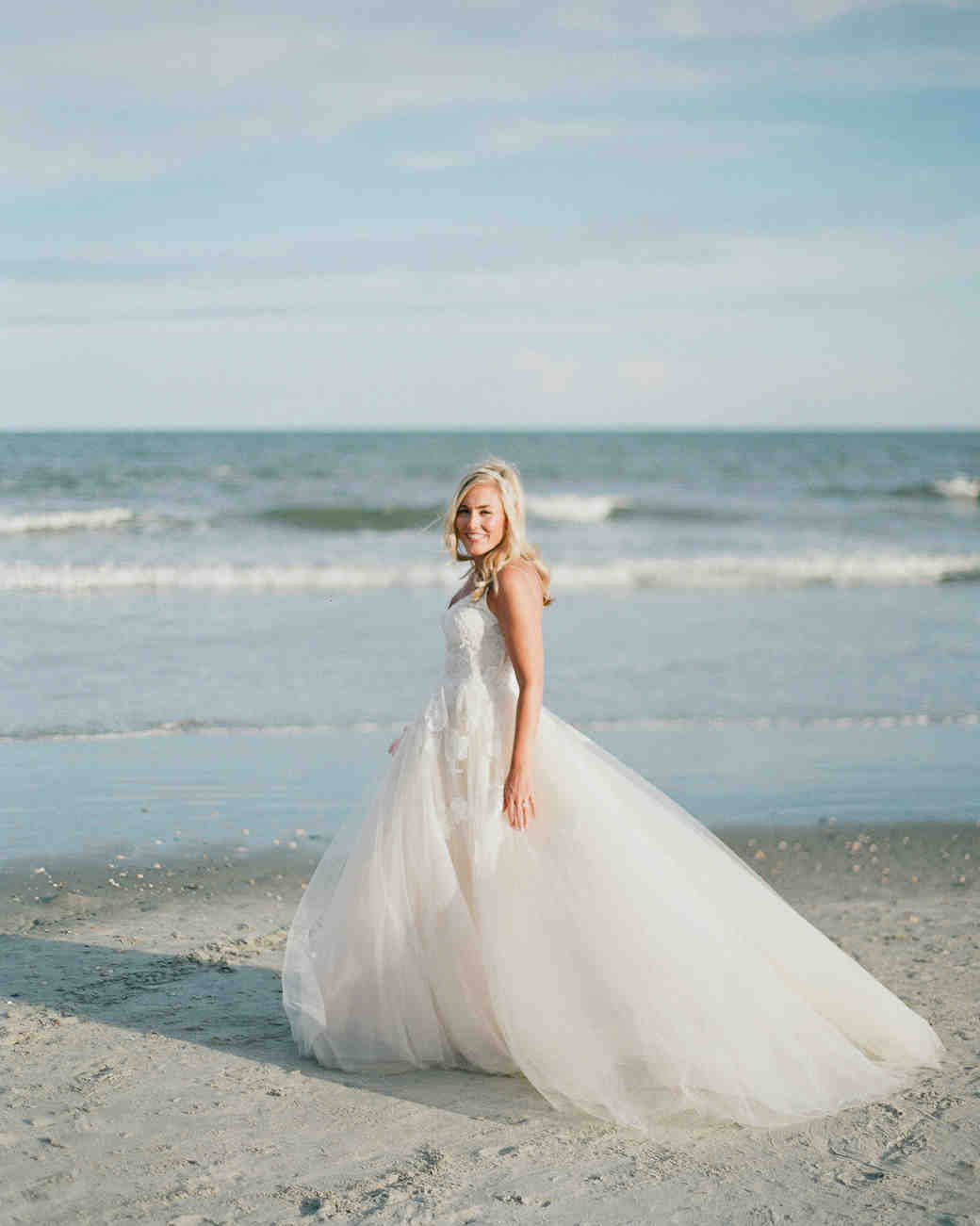 Hint Of Blue Beach Wedding Dresses Fashion Dresses