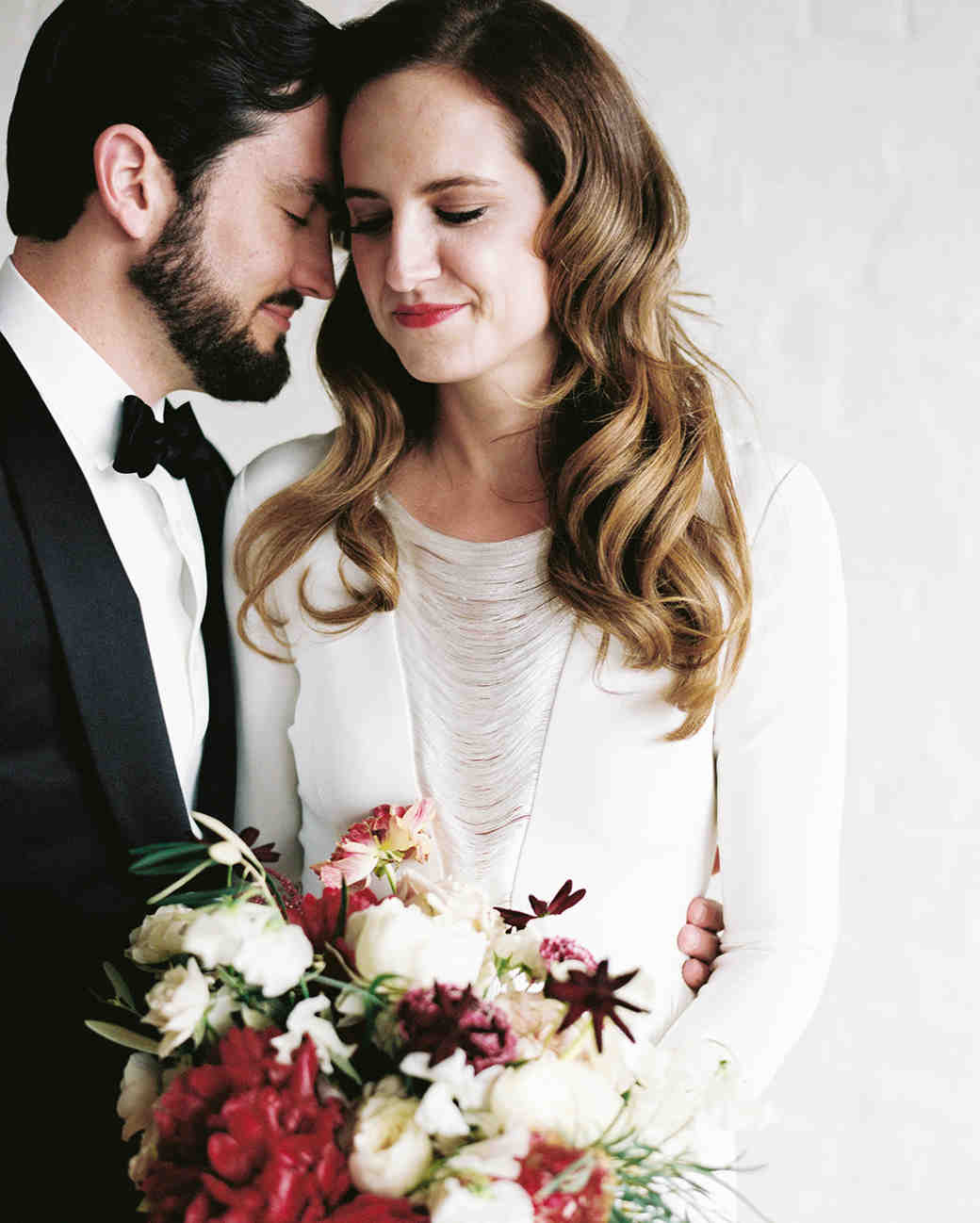 A New Year's Eve Wedding in Kentucky with a Burgundy Color Palette | Martha Stewart Weddings