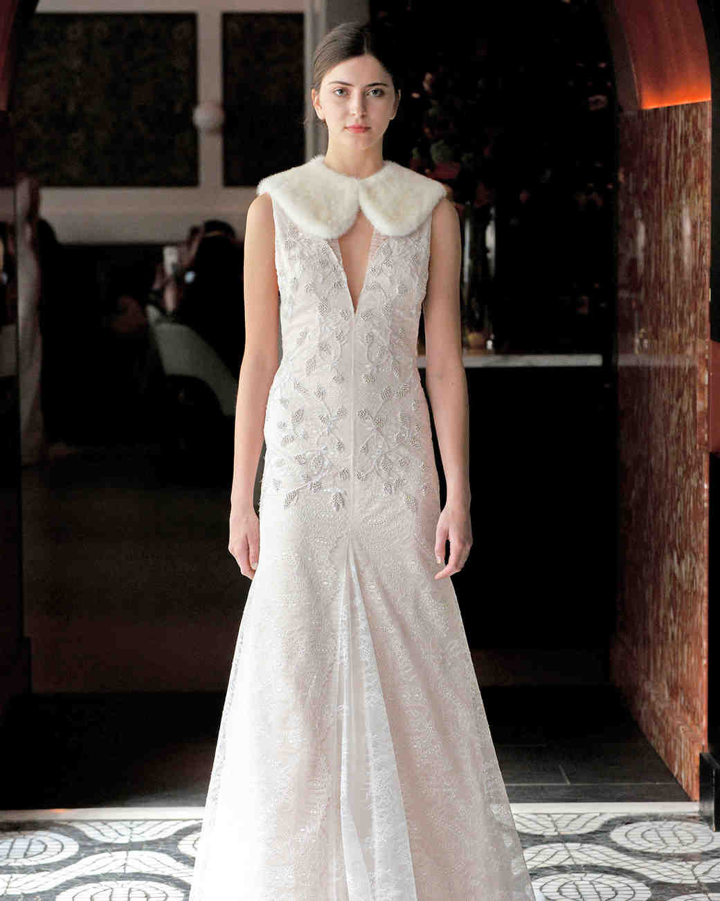 Lela Rose Spring 2018 Wedding Dress Collection Martha Weddings Lela Rose Wedding Dress Spring 2018 Deep V Neck