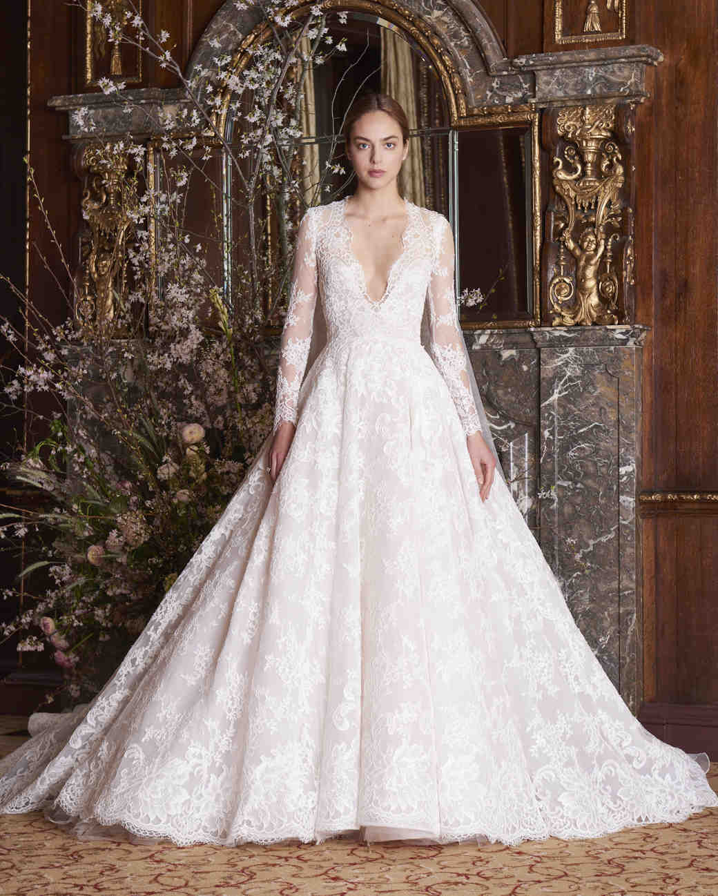 Long-Sleeved Wedding Dresses We Love Martha Stewart Weddings