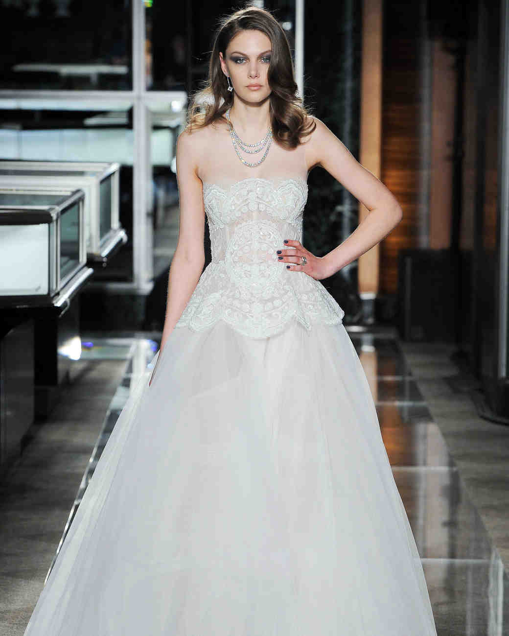 reem acra spring 2018 wedding dress collection strapless