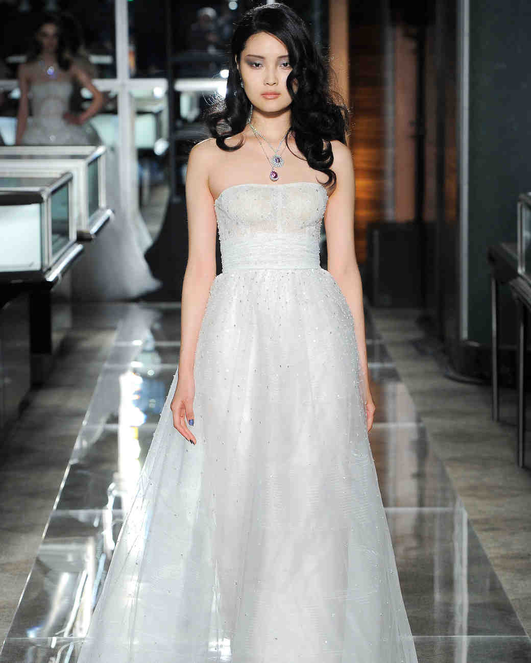 reem acra spring 2018 wedding dress collection strapless
