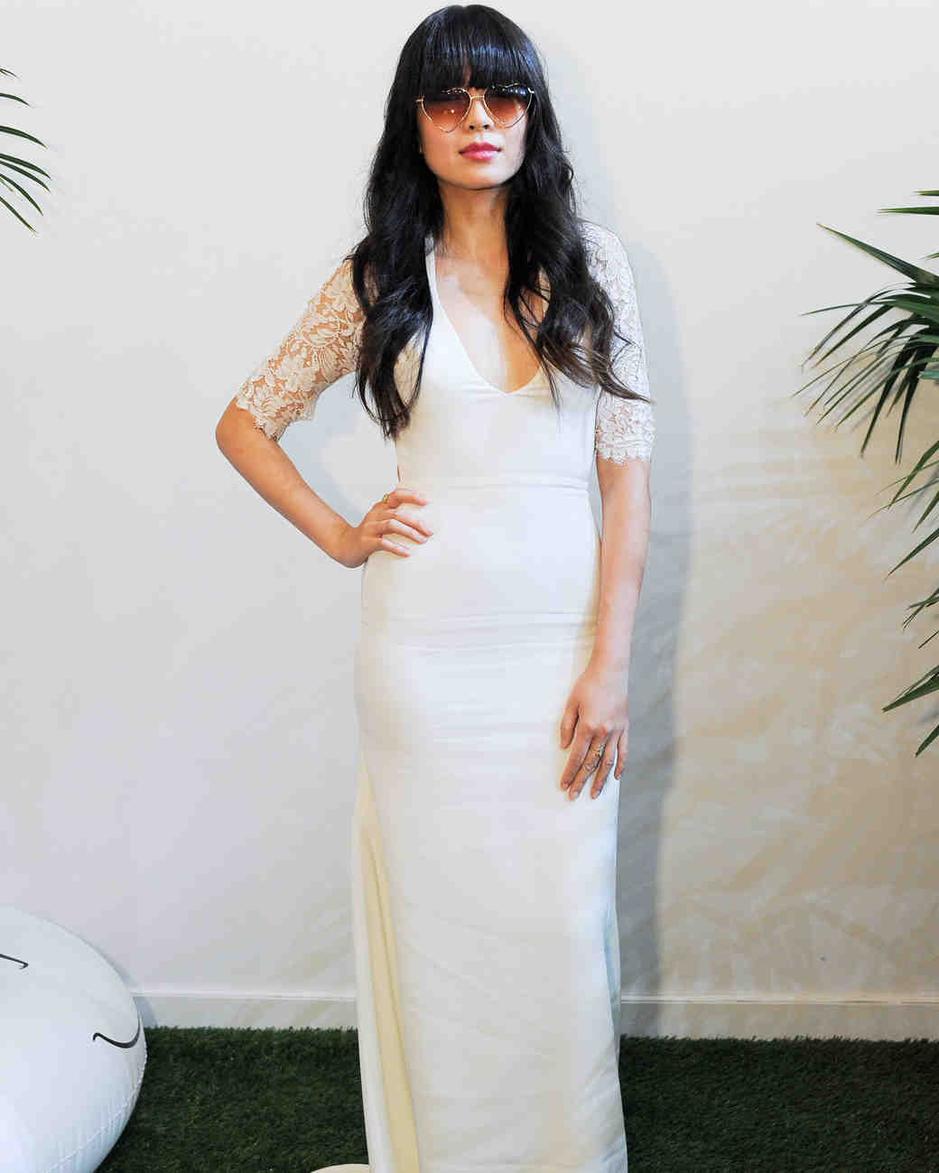 Inexpensive Blush Wedding Dress