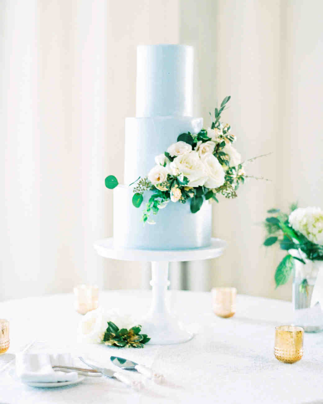 Spring Wedding Cakes That Are Almost Too Pretty To Eat Martha Blue Wedding Cake