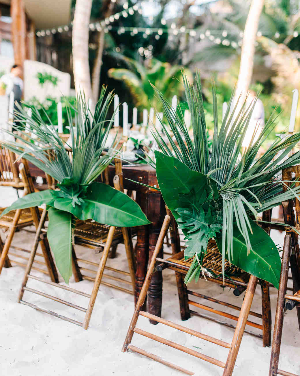 tropical wedding decor