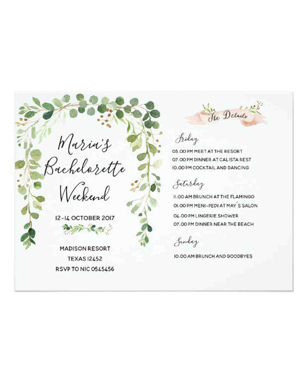 Our Favorite Bachelorette Party Invitations Martha Stewart Weddings