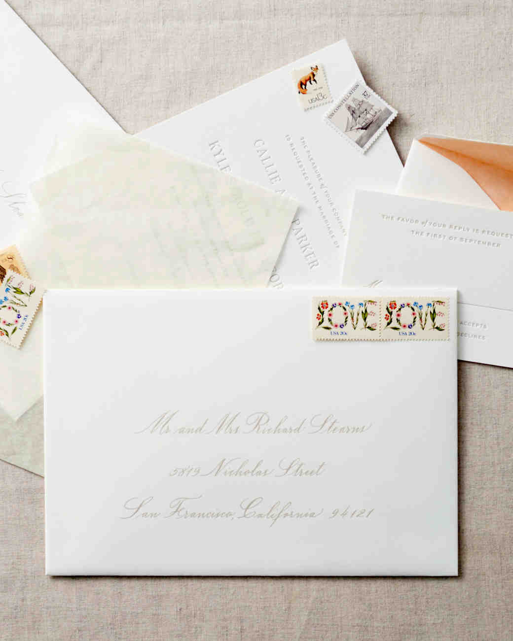 Wedding Invitation Addressing Etiquette One Envelope 6