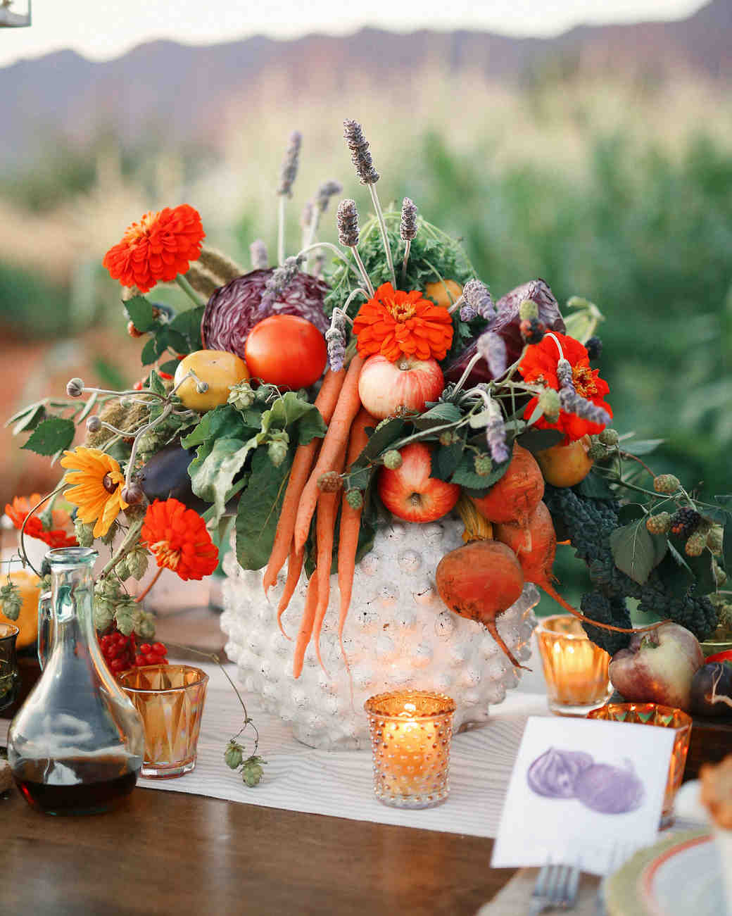 22 Wedding Centerpieces Bursting with Fruits and Vegetables | Martha