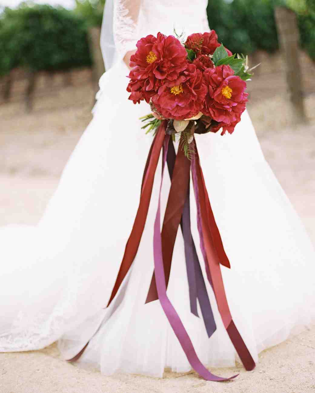 34 Red Wedding Bouquets Martha Weddings
