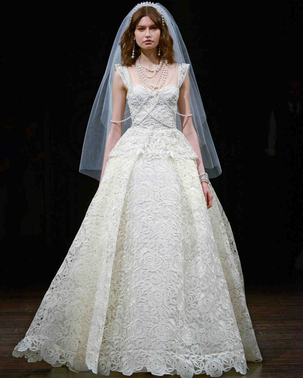Naeem Khan Spring 2018 Wedding Dress Collection Martha Naeem Khan Cap Sleeve Wedding Dress Spring 2018