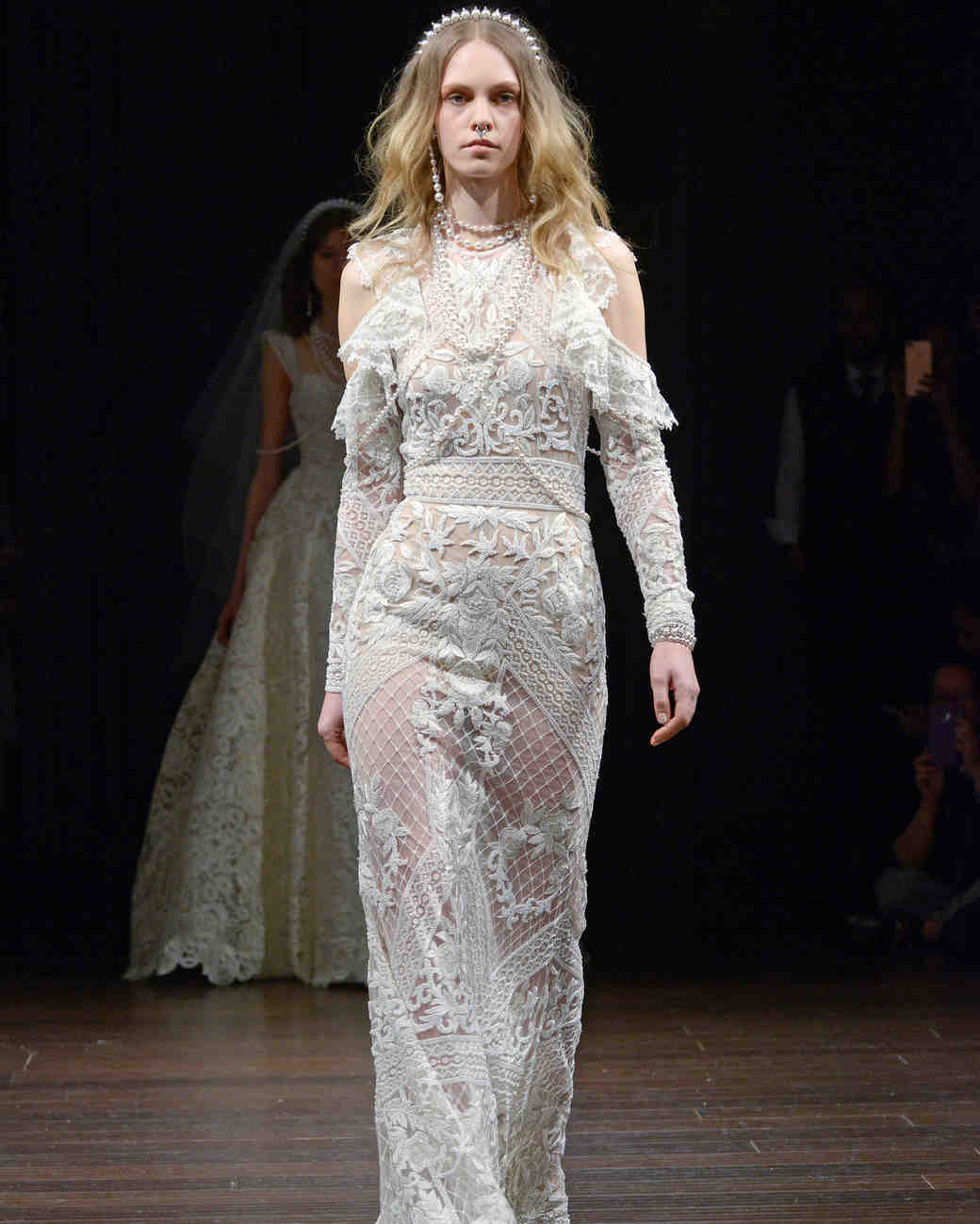Naeem Khan Spring 2018 Wedding Dress Collection Martha Naeem Khan Mesh Wedding Dress Spring 2018