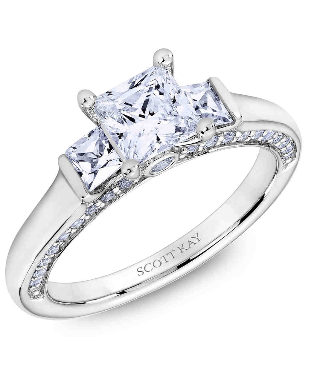 30 Princess-Cut Diamond Engagement Rings We Love | Martha ...