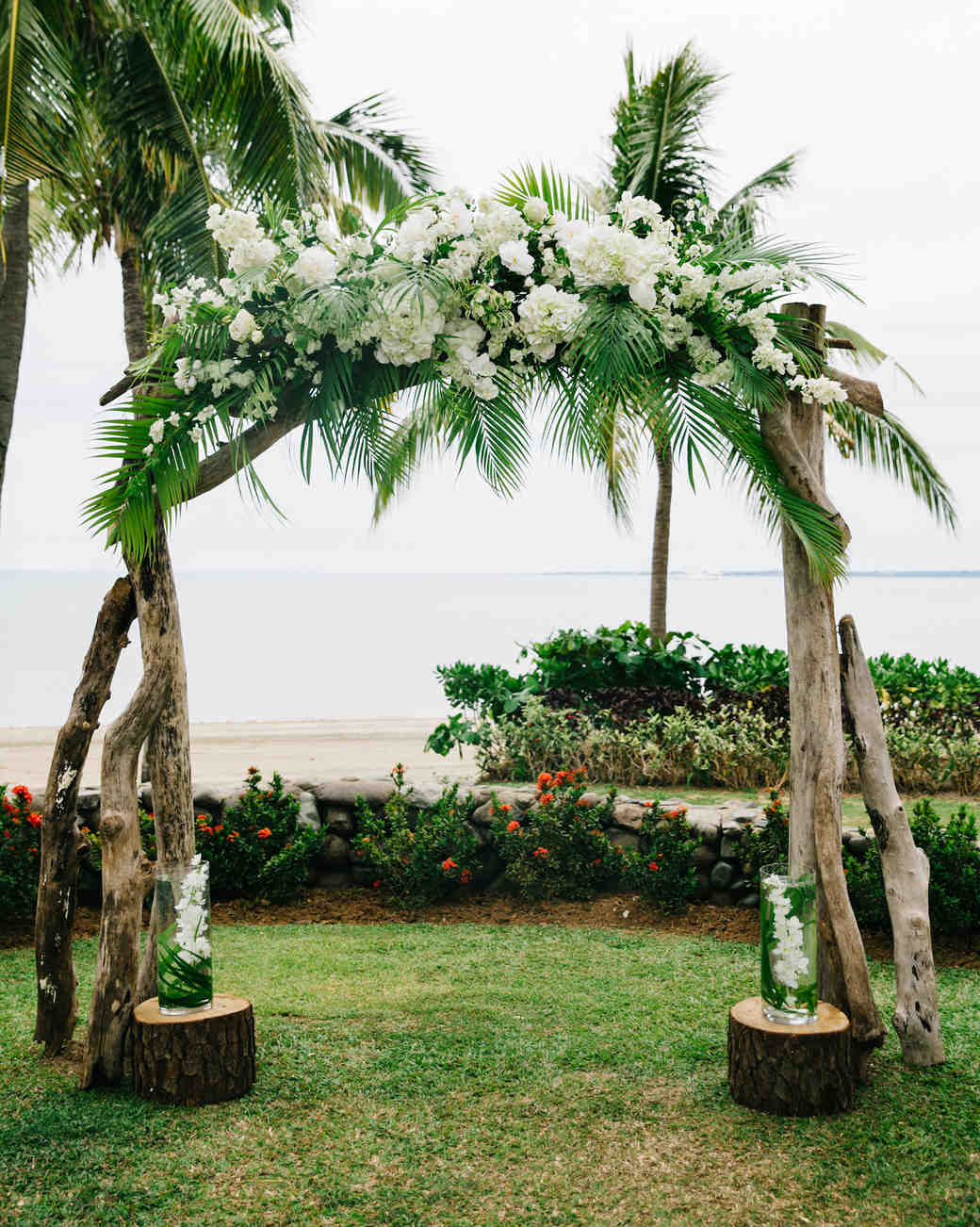 tropical island wedding