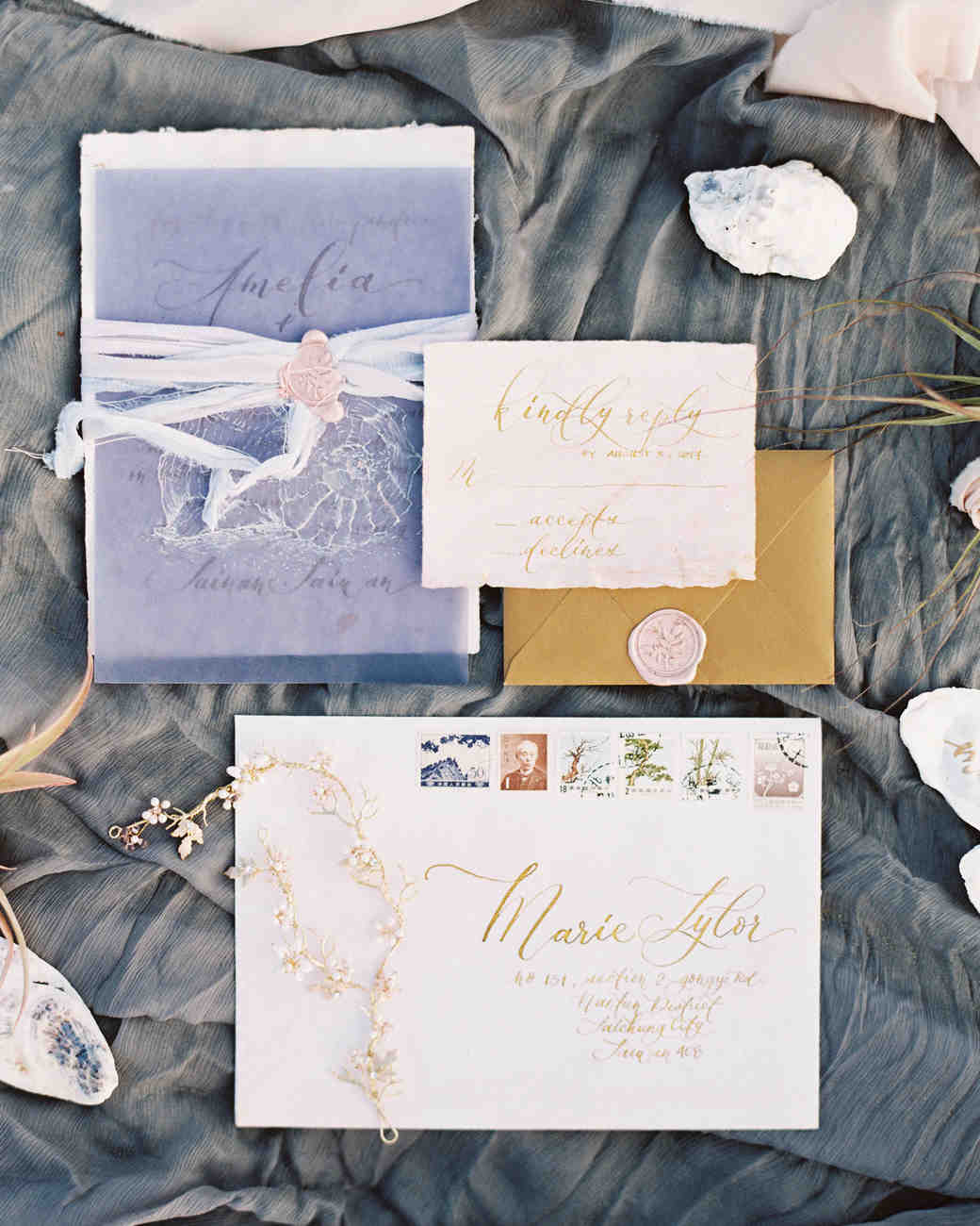 Gorgeous Wedding Invitations With Wax Seals Martha Weddings