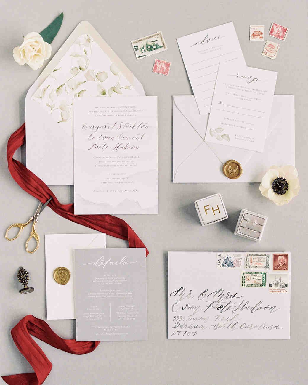Gorgeous Wedding Invitations With Wax Seals Martha Stewart Weddings
