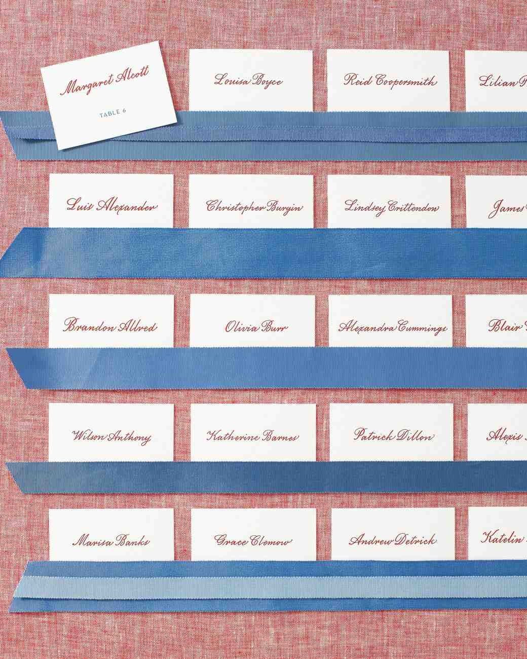 Create Red And Blue Seating Cards Create Red And Blue Seating Cards