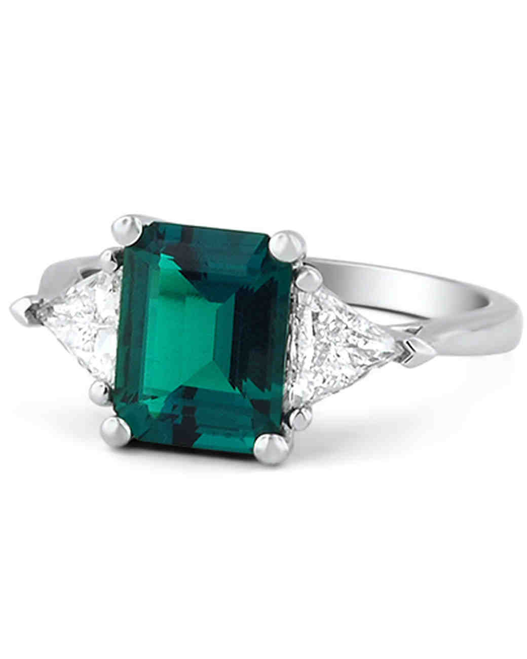 Emerald Engagement Rings for a OneofaKind Bride Martha Stewart