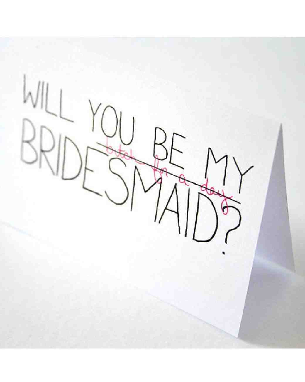 12 Quot Will You Be My Bridesmaid Quot Cards We Love Martha Stewart Weddings Will You Be My Bridesmaid Template